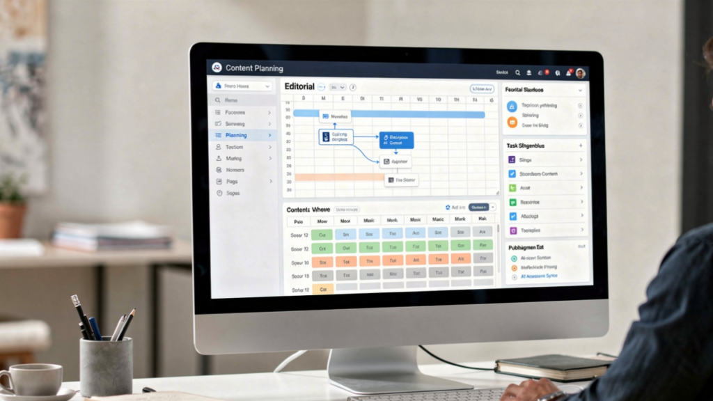 AI content planning system helping solo creators maintain consistent publishing schedules