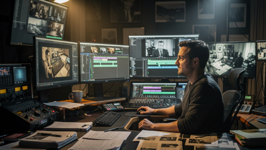 Documentary creator combining AI tools, research, and storytelling during production.